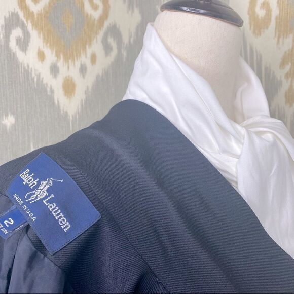 Ralph Lauren Vintage Navy & Gold Braid Double Breasted Nautical Inspired Blazer - Picture 3 of 17